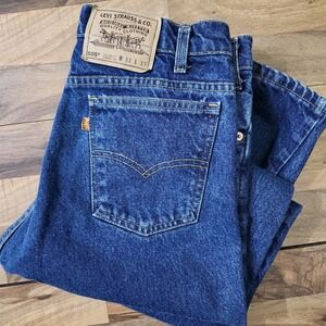 VTG 90s Levis 505 Orange Tab Regular Fit Straight Leg USA Made Size 33×33